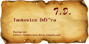 Tankovics Dóra névjegykártya