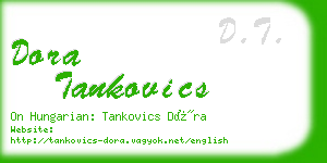 dora tankovics business card